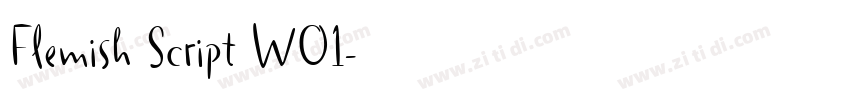 Flemish Script W01字体转换